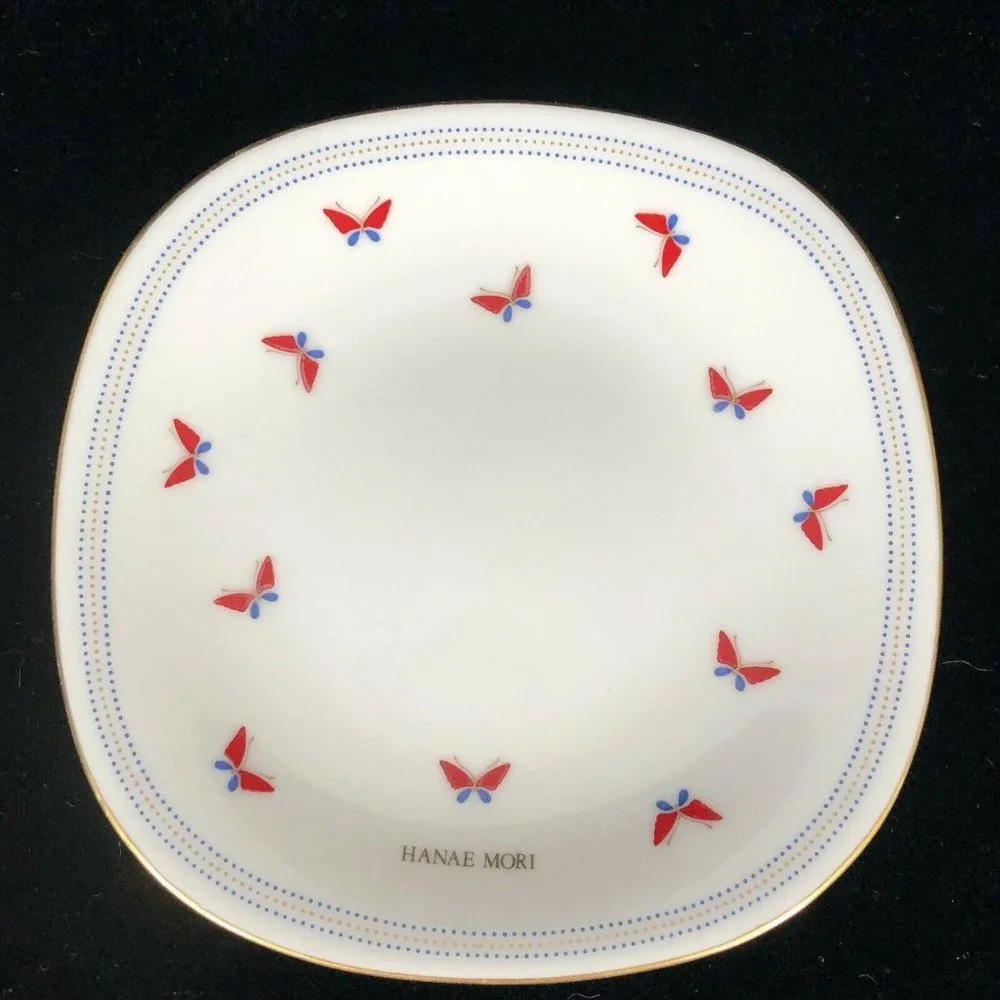 5 Haeae Mori Butterfly Plates Square Dessert‎ Yamak